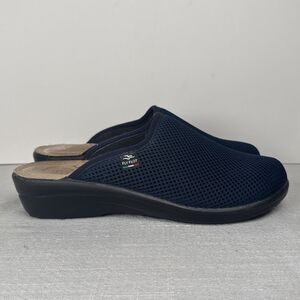 Women's‎ Fly Flot Mules Clogs Navy Anti Shock Anatomic Slip On Shoes US Size 8